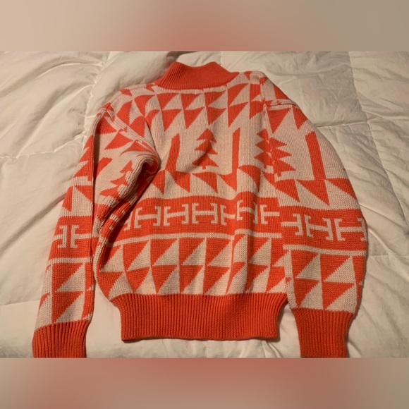 Vintage Nils Ski Sweater Pink Nit Retro Geometric 80s Wool Blend  Women’s Medium - Picture 2 of 7